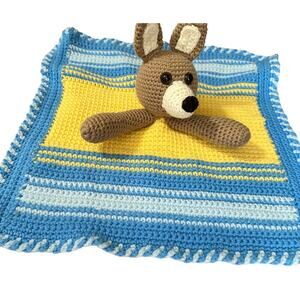 Crochet Kangaroo Lovey Free Pattern Snuggle Carry Blanket